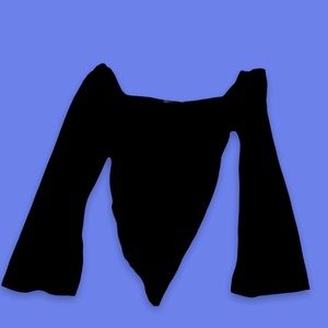 Black Nastygal Bodysuit Full Sleeve Size 12